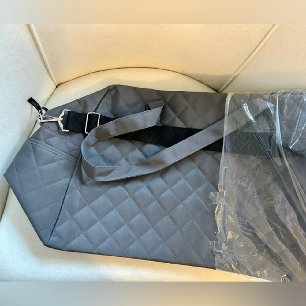 Gray quilted duffle bag New in Bag from DSW